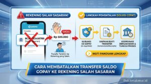 Cara Membatalkan Transfer Saldo GoPay ke Rekening Salah Sasaran