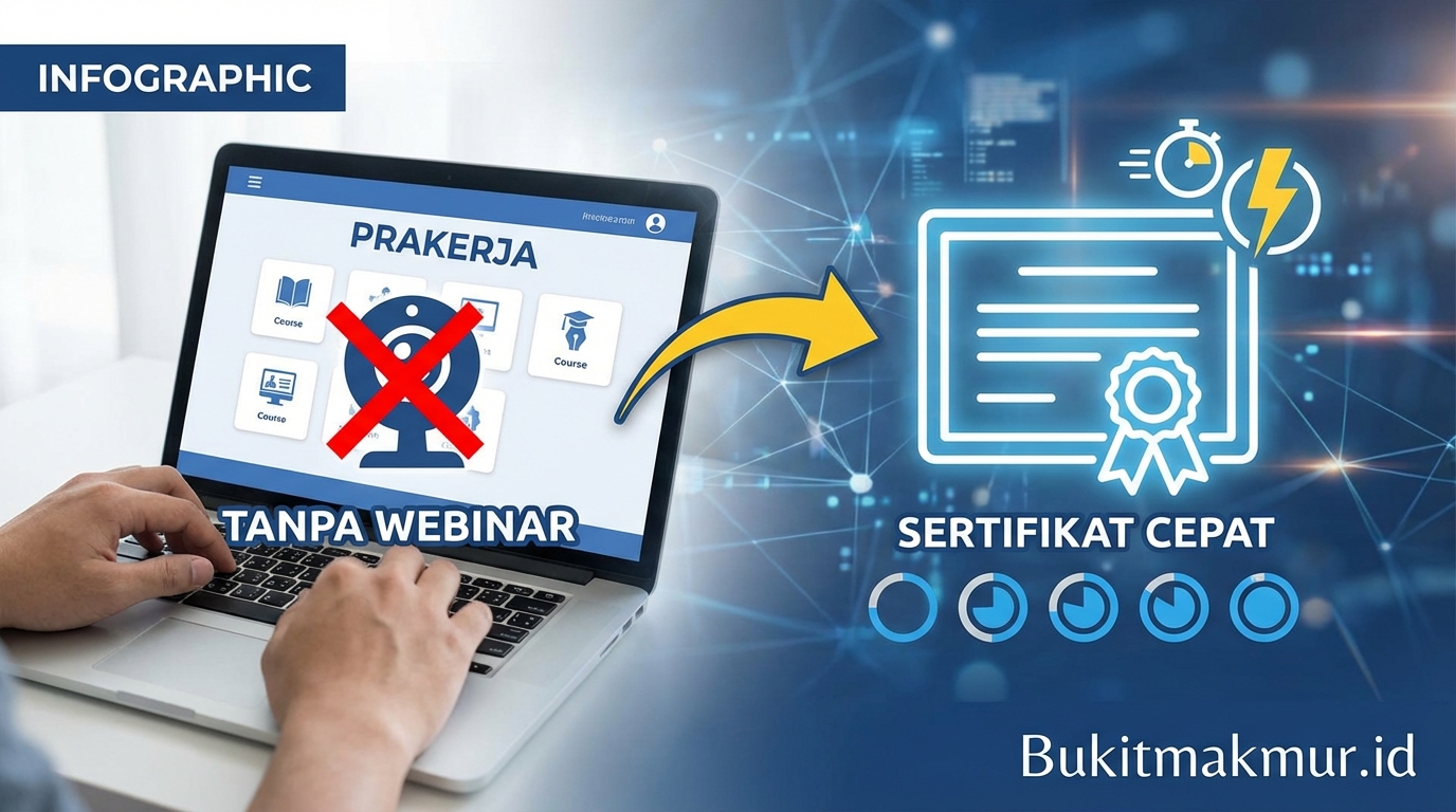 Cara Membeli Pelatihan Prakerja Tanpa Webinar yang Cepat Sertifikat