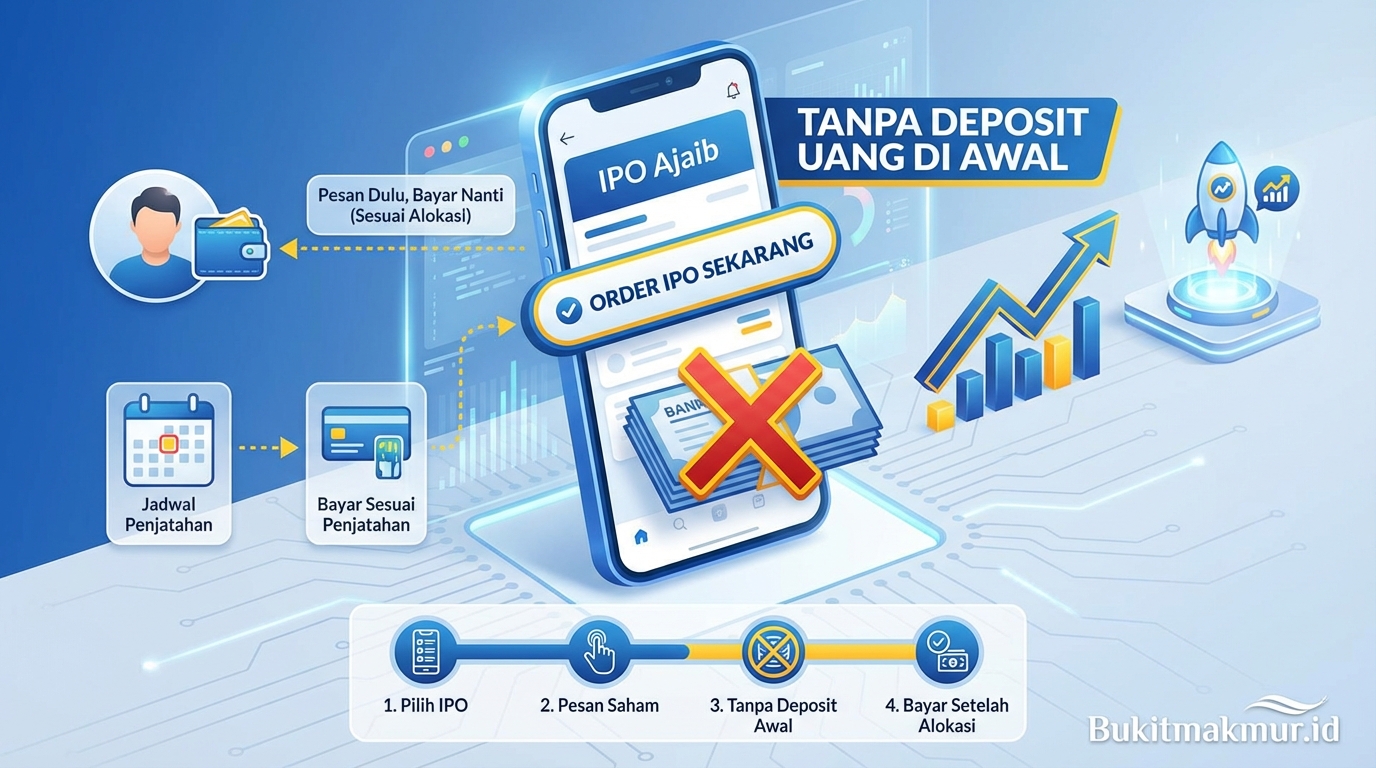 Cara Membeli Saham IPO Melalui Aplikasi Ajaib Tanpa Perlu Deposit Uang Terlebih Dahulu