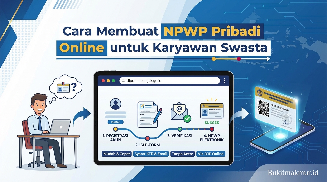 Cara Membuat NPWP Pribadi Online untuk Karyawan Swasta