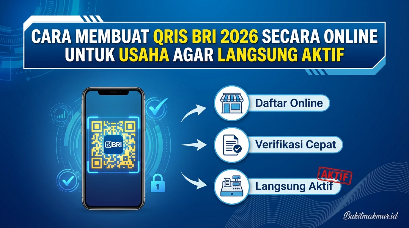 Cara Membuat QRIS BRI 2026 Secara Online untuk Usaha Agar Langsung Aktif