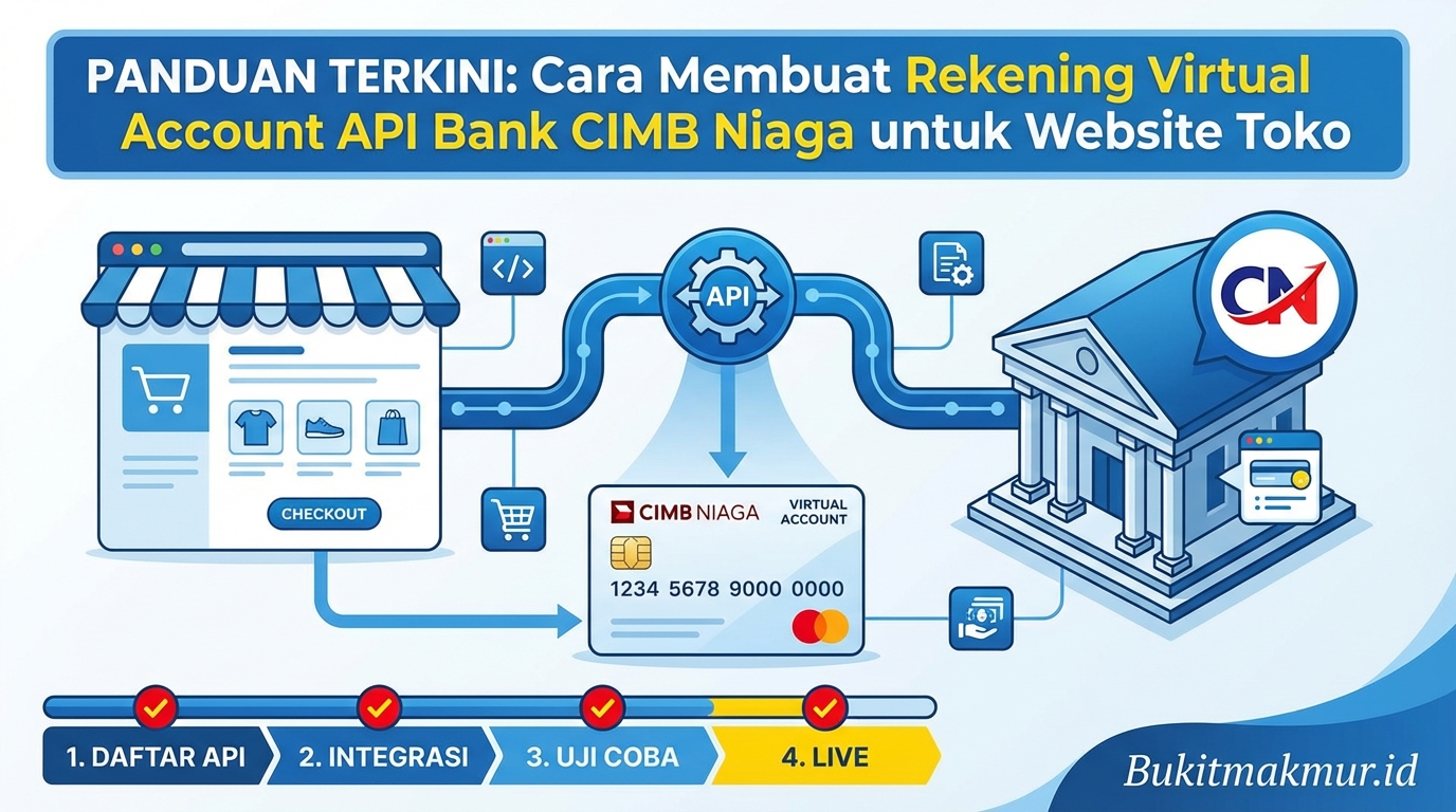 Cara Membuat Rekening Virtual Account API Bank CIMB Niaga untuk Website Toko