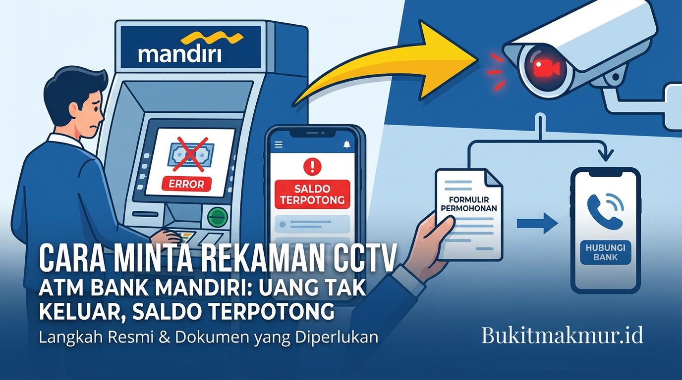 Cara Meminta Bukti Rekaman CCTV di ATM Bank Mandiri Saat Uang Tidak Keluar Tapi Saldo Terpotong