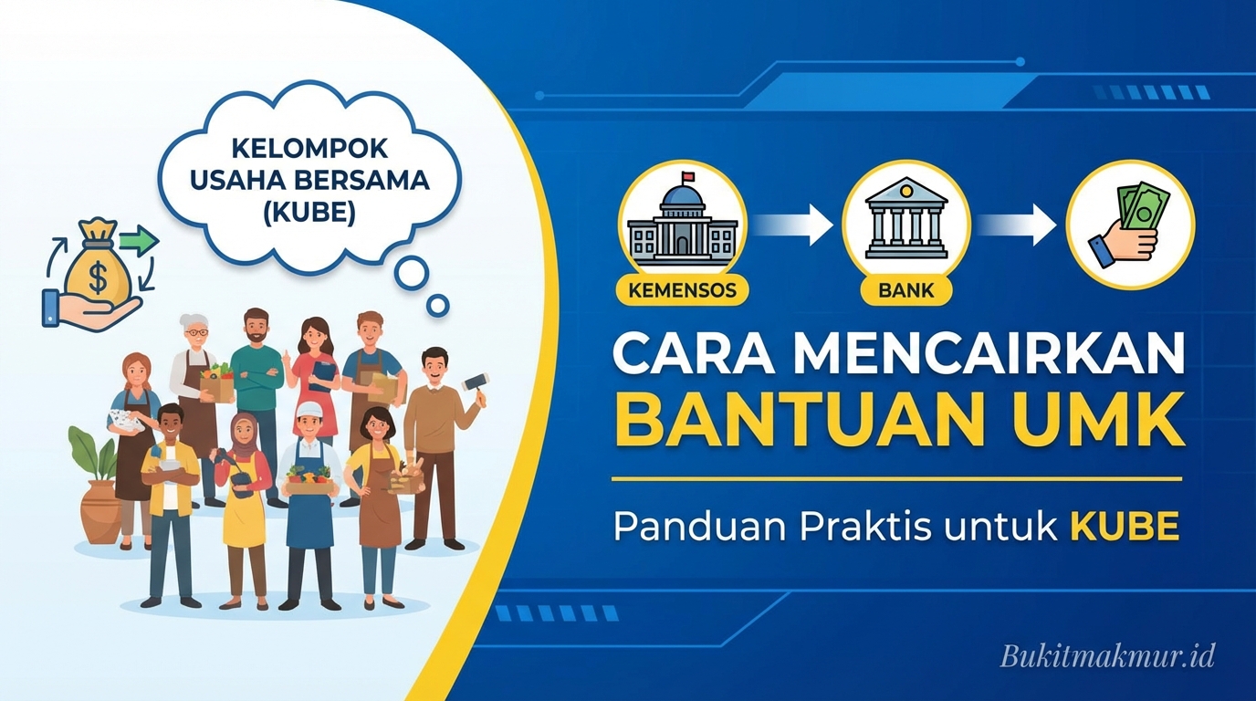 Cara Mencairkan Bantuan UMK Kemensos untuk Kelompok Usaha Bersama