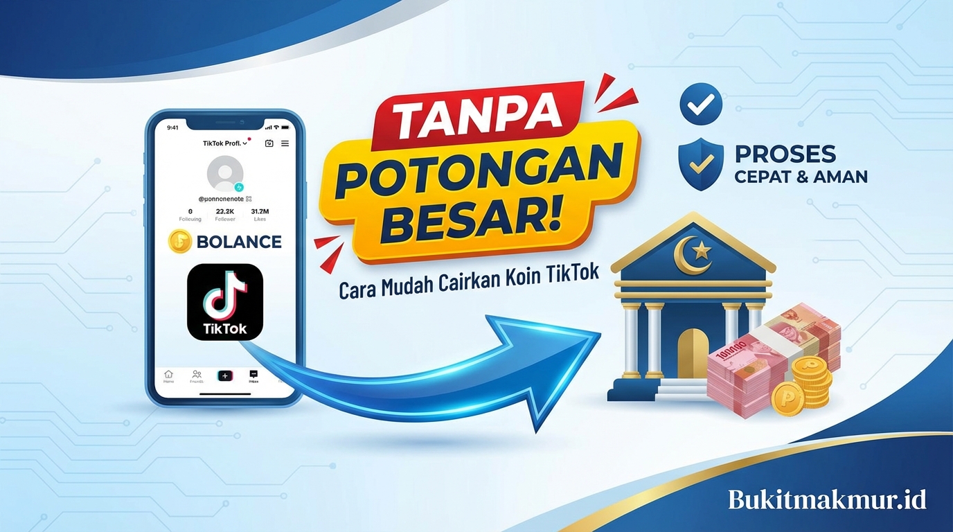 Cara Mencairkan Koin TikTok ke Rekening Bank Syariah Tanpa Potongan Besar