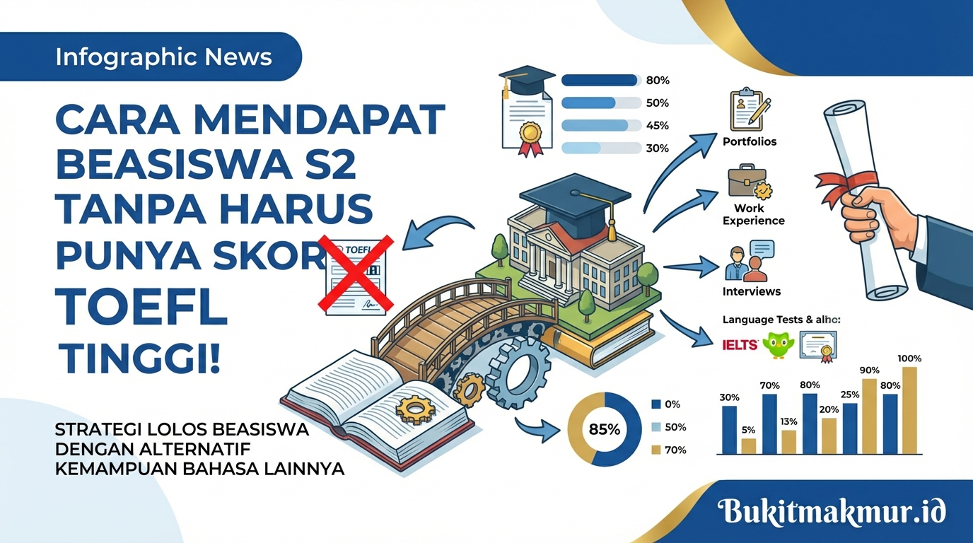 Cara Mendapat Beasiswa S2 Tanpa Harus Punya Skor TOEFL Tinggi!