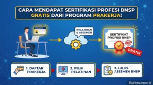 Cara Mendapat Sertifikasi Profesi BNSP Gratis dari Program Prakerja!
