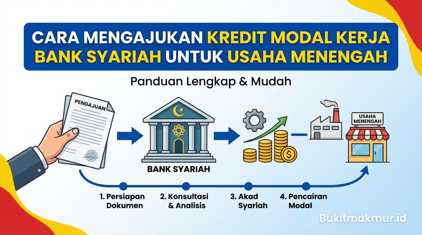 Cara Mengajukan Kredit Modal Kerja Bank Syariah untuk Usaha Menengah