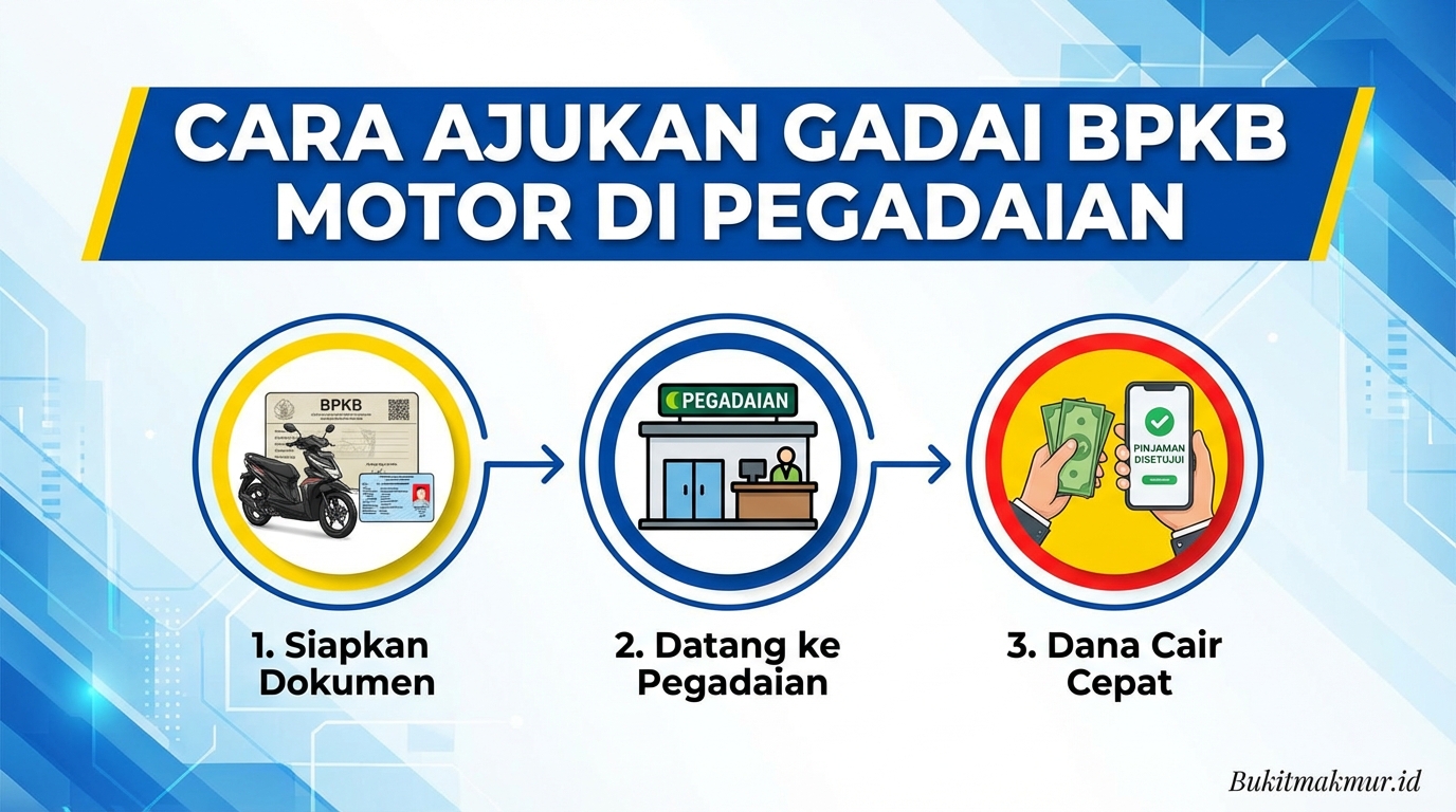 Cara Mengajukan Pinjaman Gadai BPKB Motor di Pegadaian