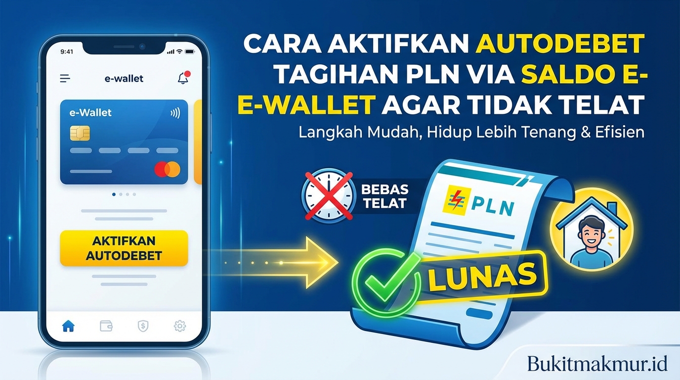 Cara Mengaktifkan Autodebet Tagihan PLN via Saldo E-Wallet Agar Tidak Telat