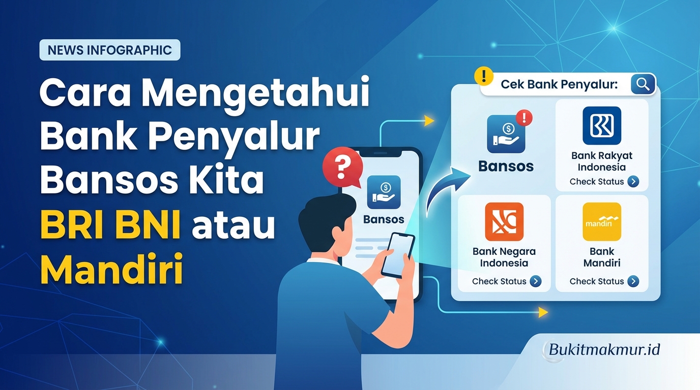 Cara Mengetahui Bank Penyalur Bansos Kita BRI BNI atau Mandiri