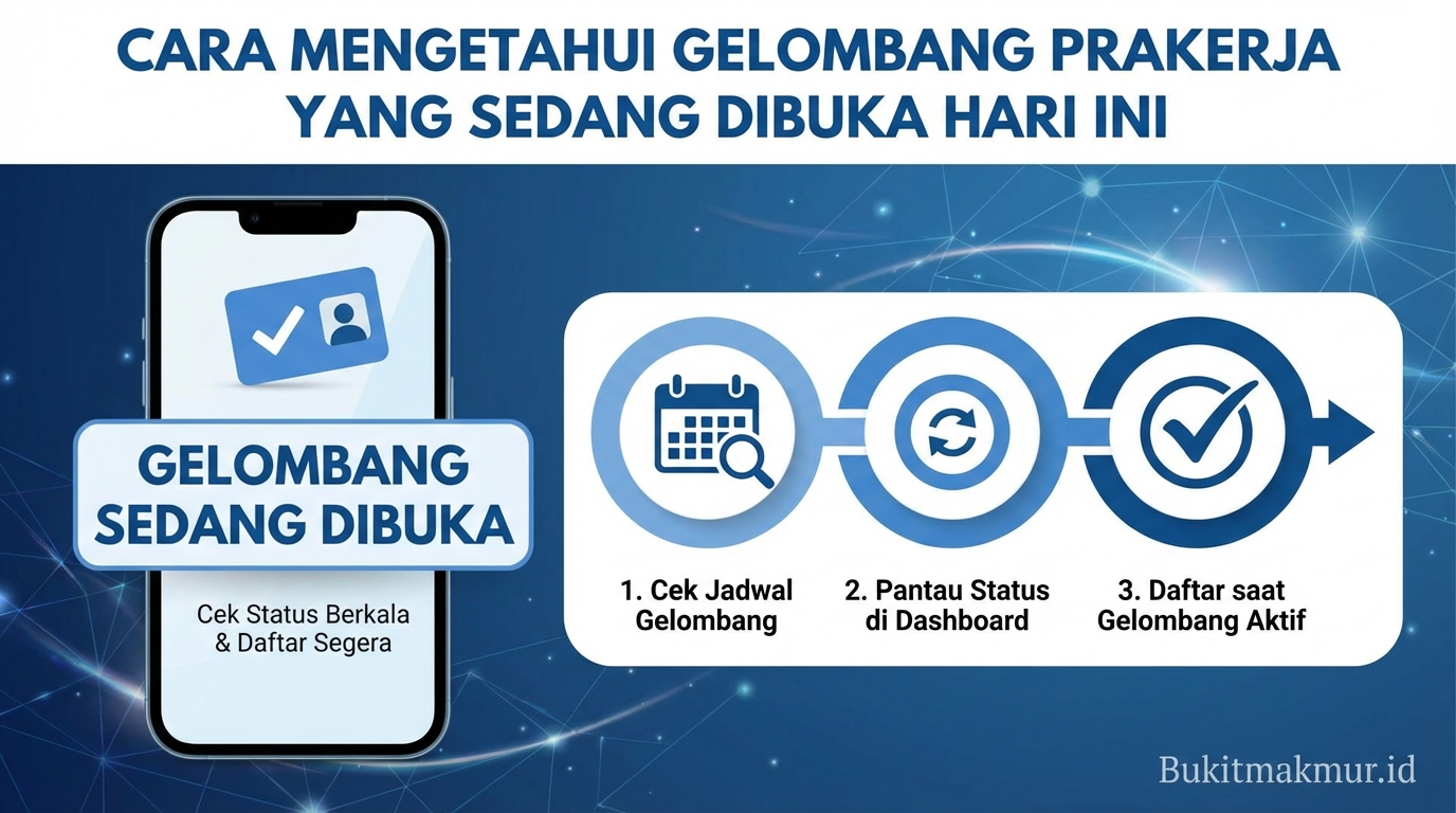 Cara Mengetahui Gelombang Prakerja yang Sedang Dibuka Hari Ini
