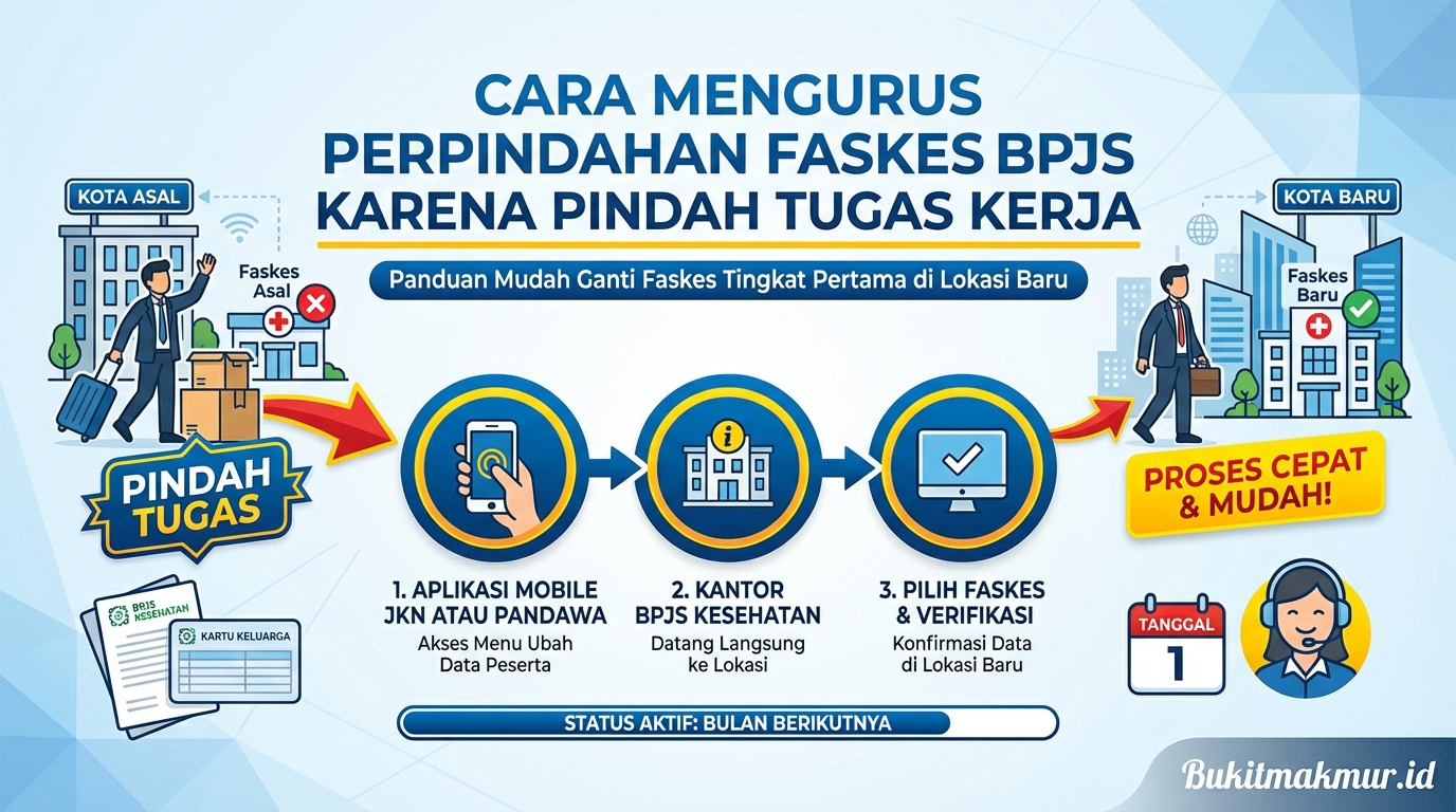 Cara Mengurus Perpindahan Faskes BPJS Karena Pindah Tugas Kerja