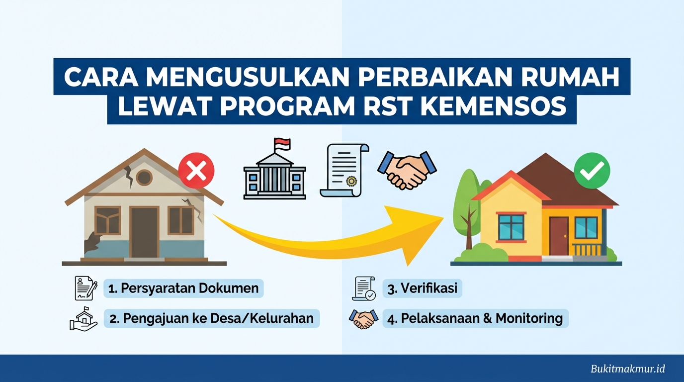 Cara Mengusulkan Perbaikan Rumah Lewat Program RST Kemensos