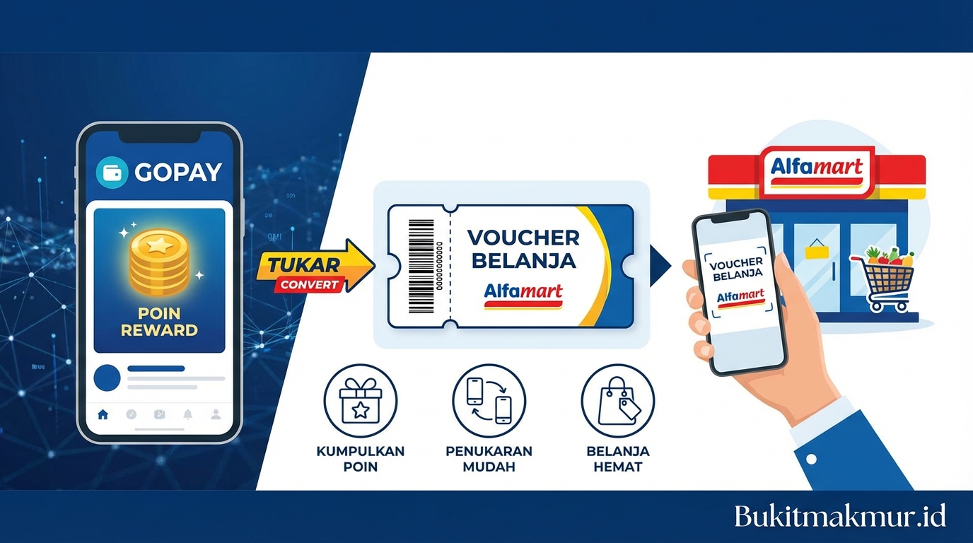 Cara Menukarkan Poin Reward GoPay Menjadi Voucher Belanja Alfamart Terdekat