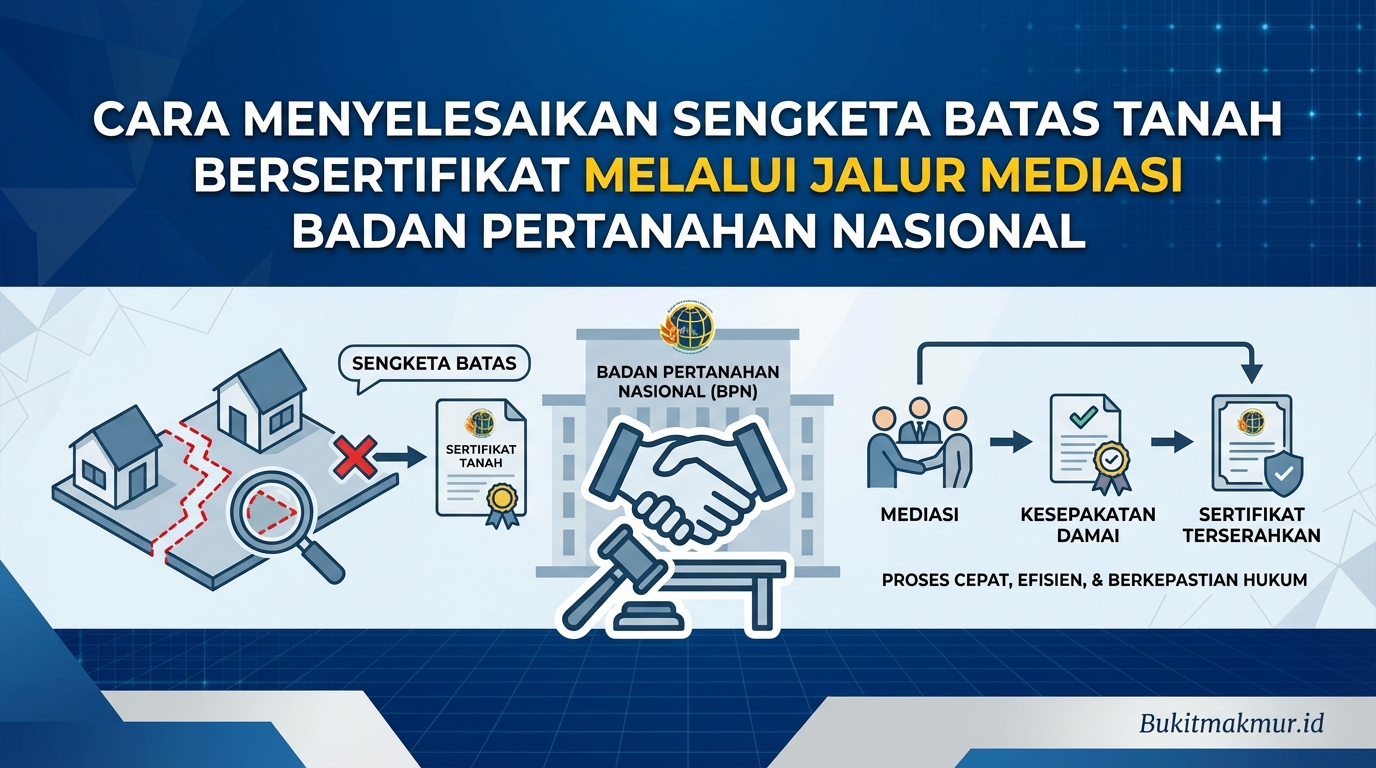 Cara Menyelesaikan Sengketa Batas Tanah Bersertifikat Melalui Jalur Mediasi Badan Pertanahan Nasional