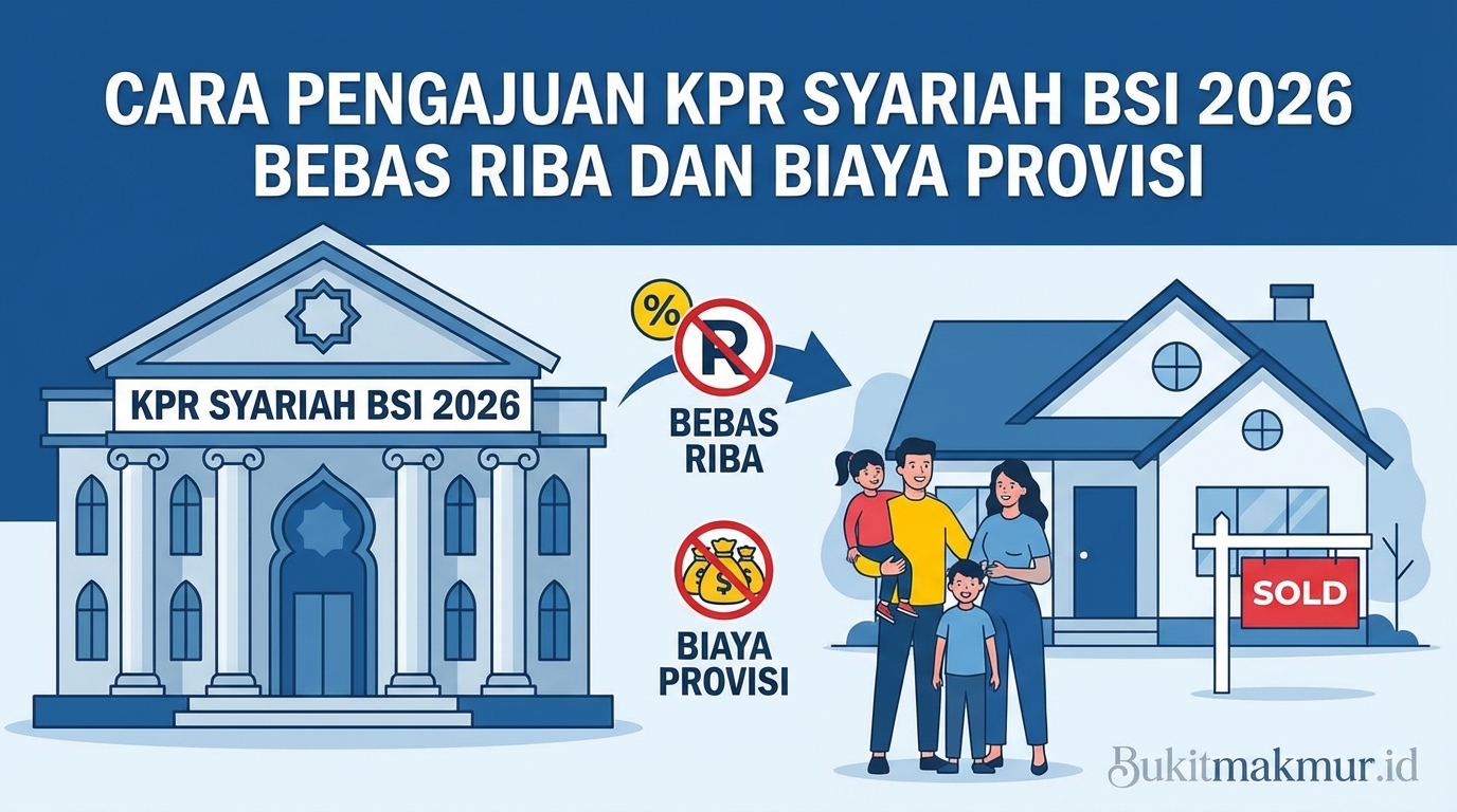 Cara Pengajuan KPR Syariah BSI 2026 Bebas Riba dan Biaya Provisi