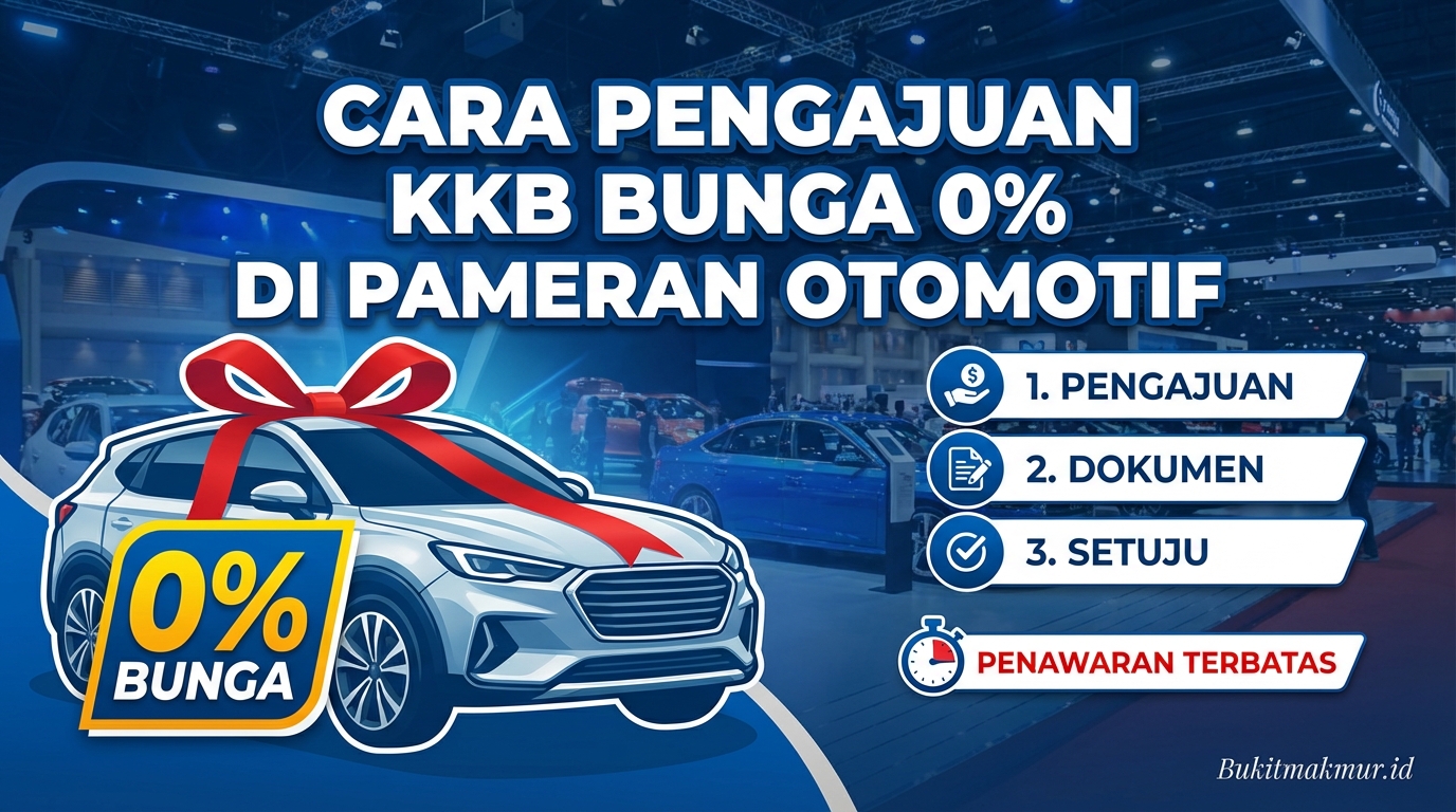 Cara Pengajuan Kredit Kendaraan Bermotor (KKB) Bunga 0% di Pameran Otomotif