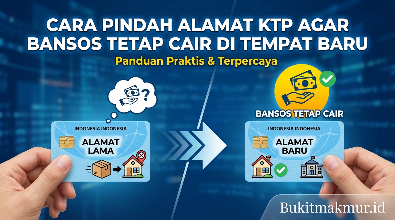 Cara Pindah Alamat KTP Agar Bansos Tetap Cair di Tempat Baru