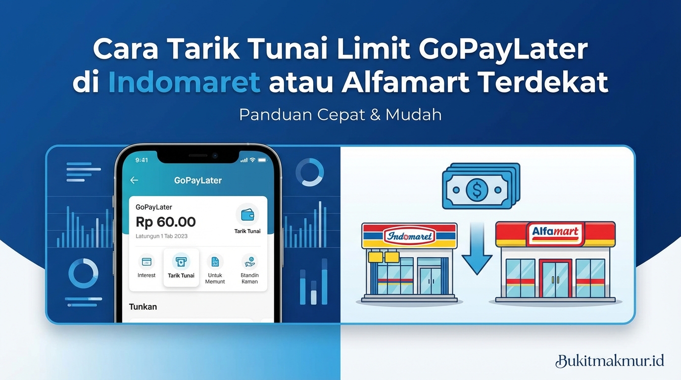 Cara Tarik Tunai Limit GoPayLater di Indomaret atau Alfamart Terdekat