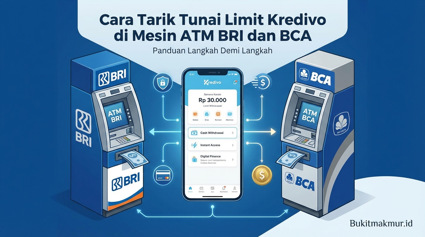 Cara Tarik Tunai Limit Kredivo di Mesin ATM BRI dan BCA
