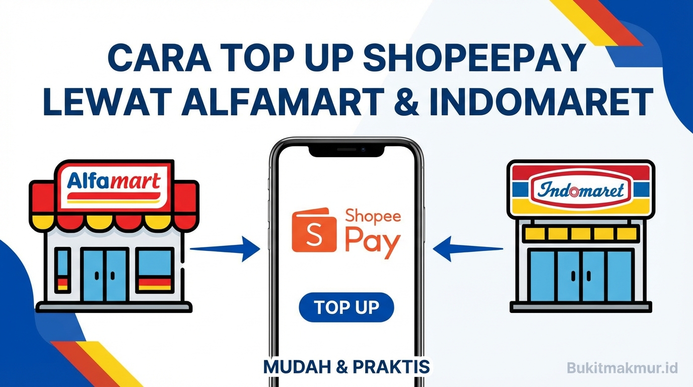 Cara Top Up ShopeePay Lewat Alfamart dan Indomaret