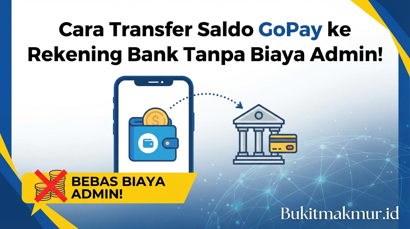 Cara Transfer Saldo GoPay ke Rekening Bank Tanpa Biaya Admin!