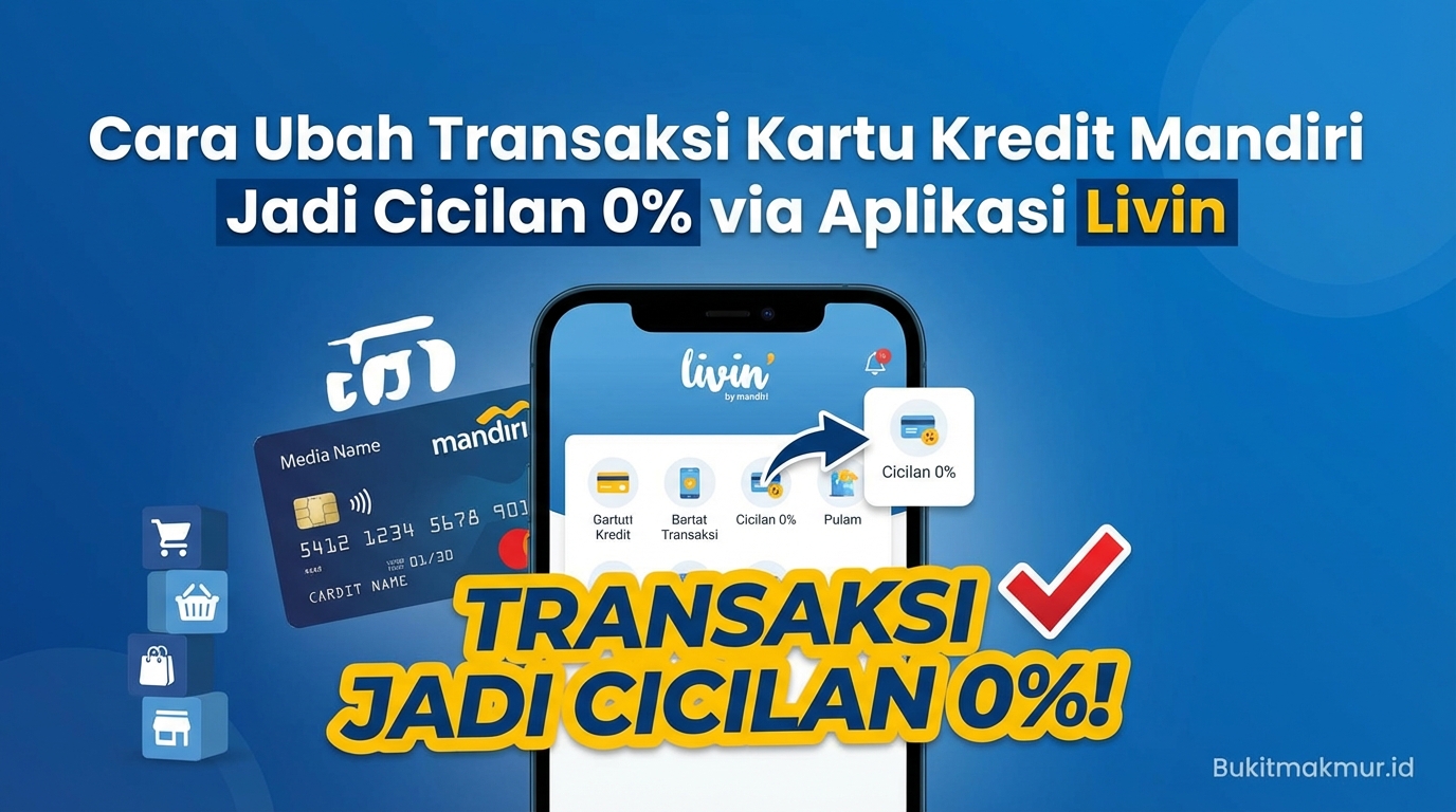 Cara Ubah Transaksi Kartu Kredit Mandiri Jadi Cicilan 0% via Aplikasi Livin