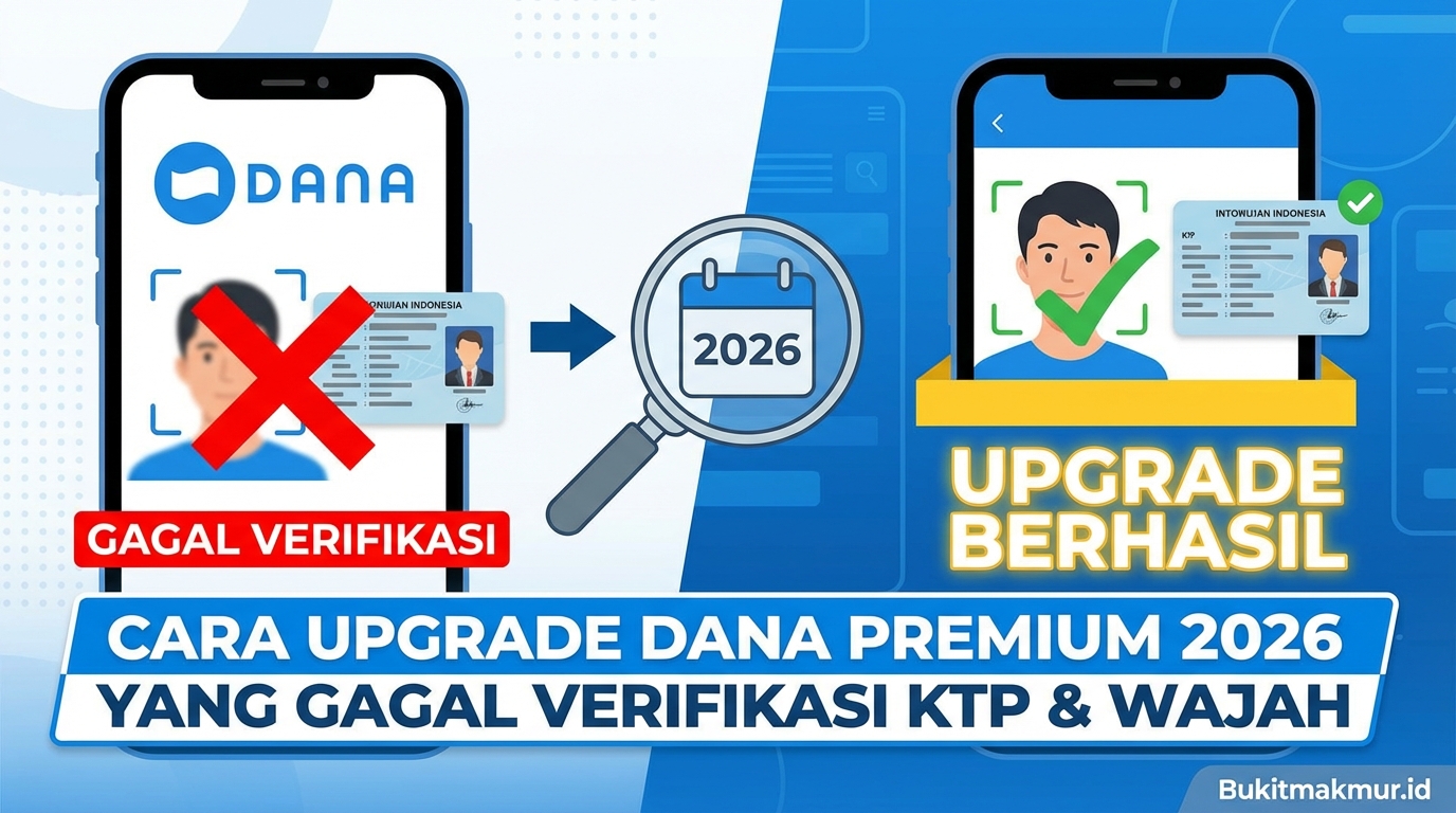Cara Upgrade DANA Premium 2026 yang Gagal Verifikasi KTP dan Wajah