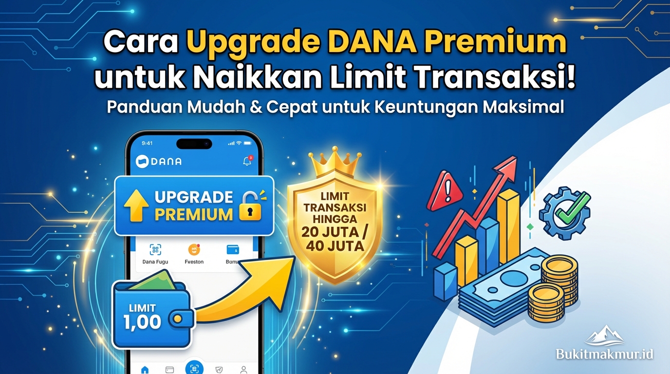 Cara Upgrade DANA Premium untuk Naikkan Limit Transaksi!