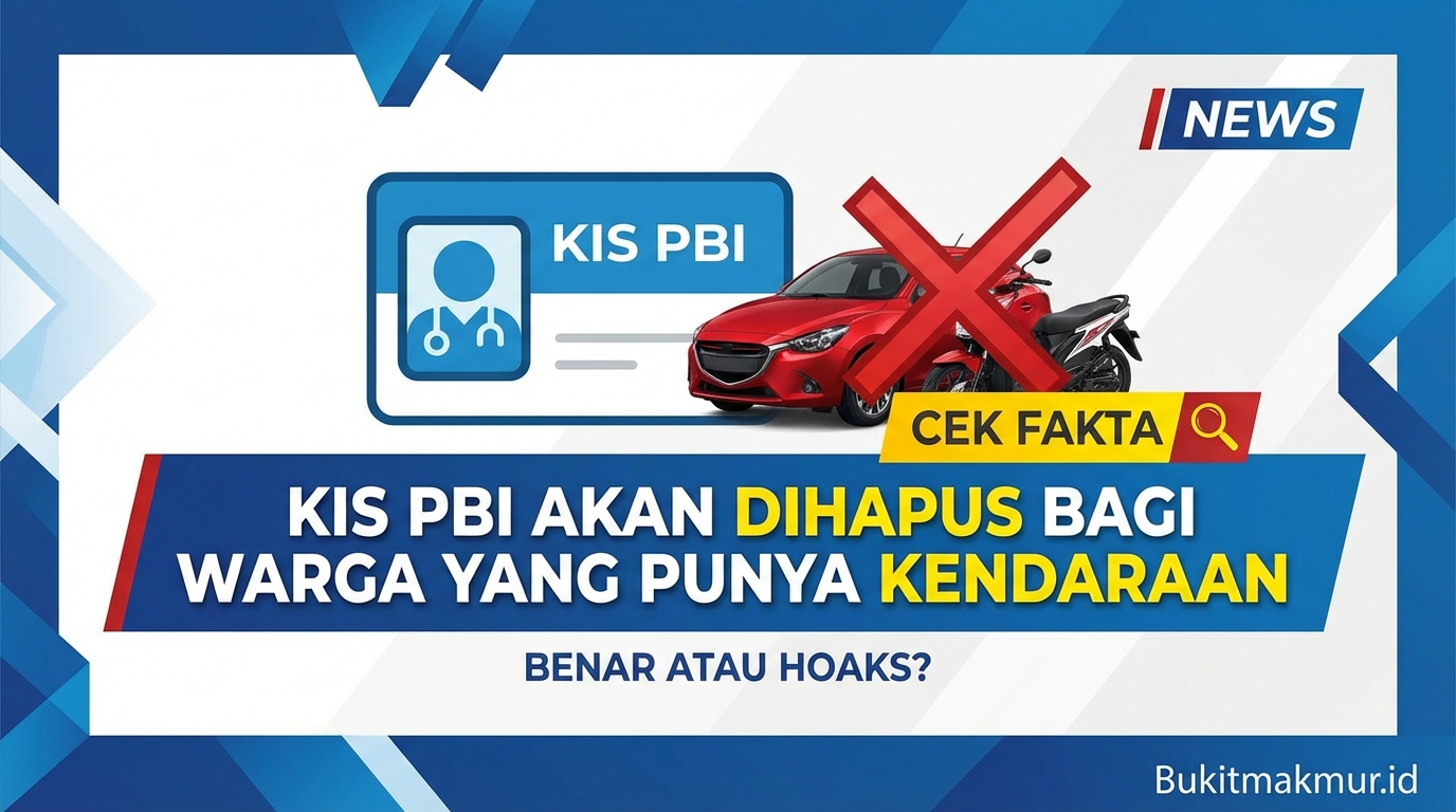 Cek Fakta KIS PBI Akan Dihapus Bagi Warga yang Punya Kendaraan