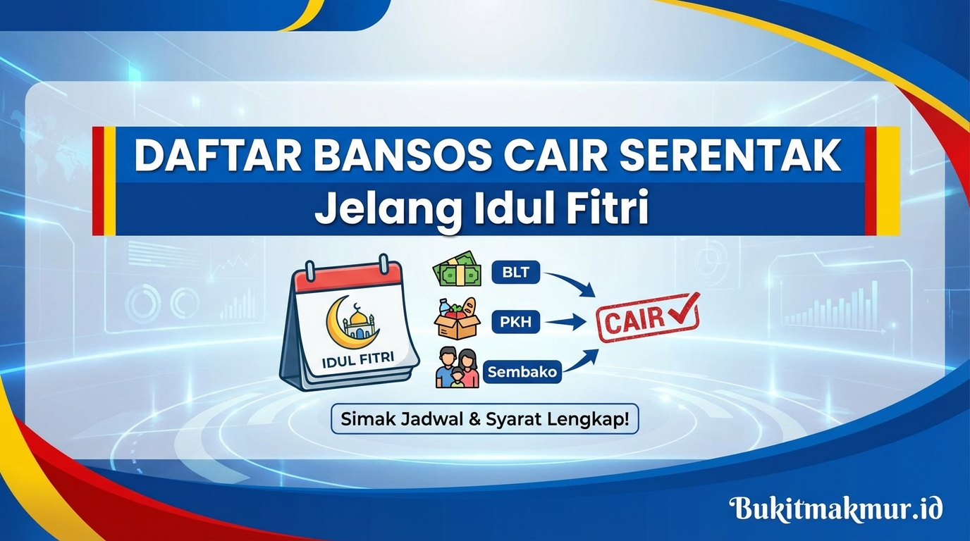 Daftar Bansos yang Cair Serentak Menjelang Hari Raya Idul Fitri