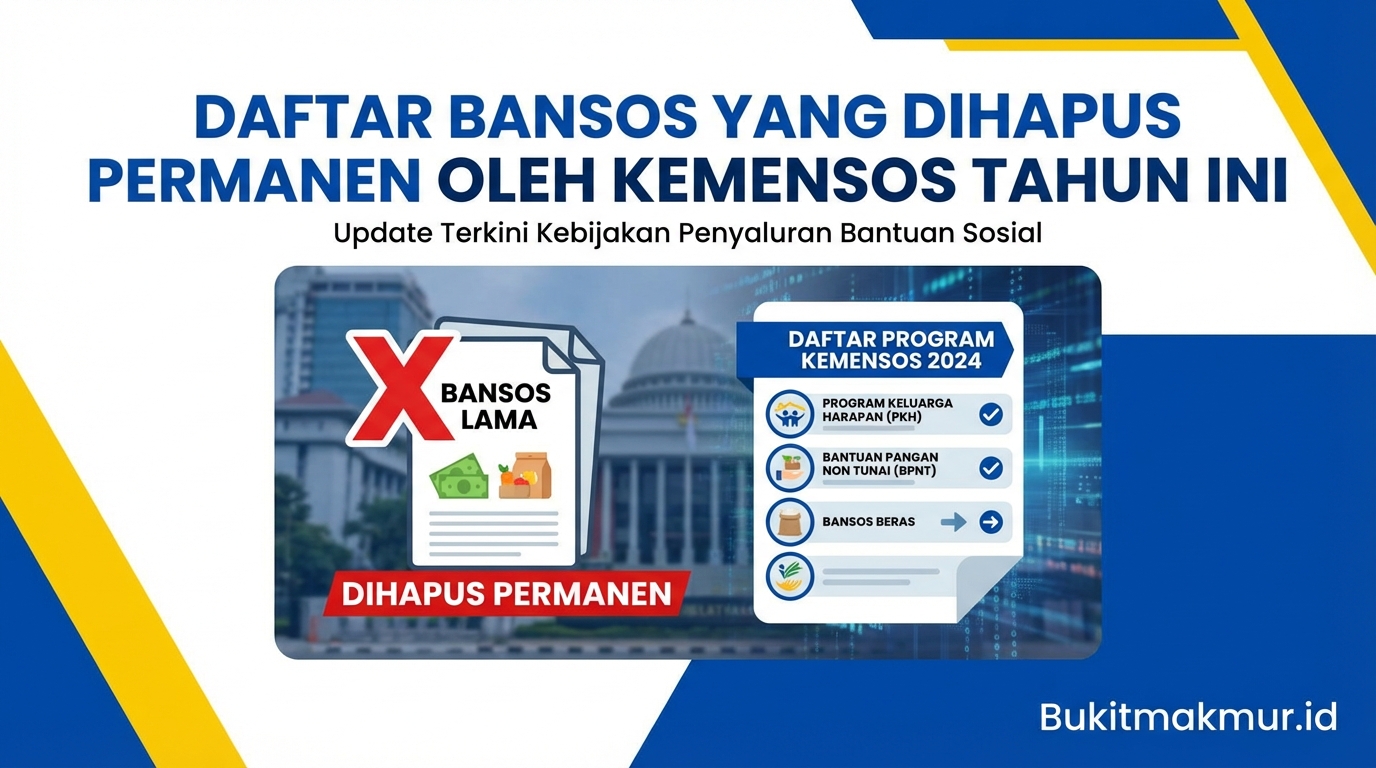 Daftar Bansos yang Dihapus Permanen oleh Kemensos Tahun Ini