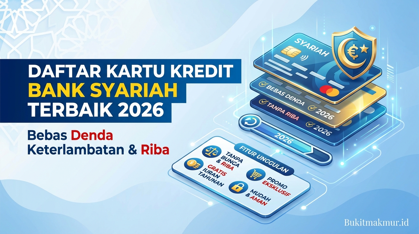 Daftar Kartu Kredit Bank Syariah Terbaik 2026 Bebas Denda Keterlambatan Riba
