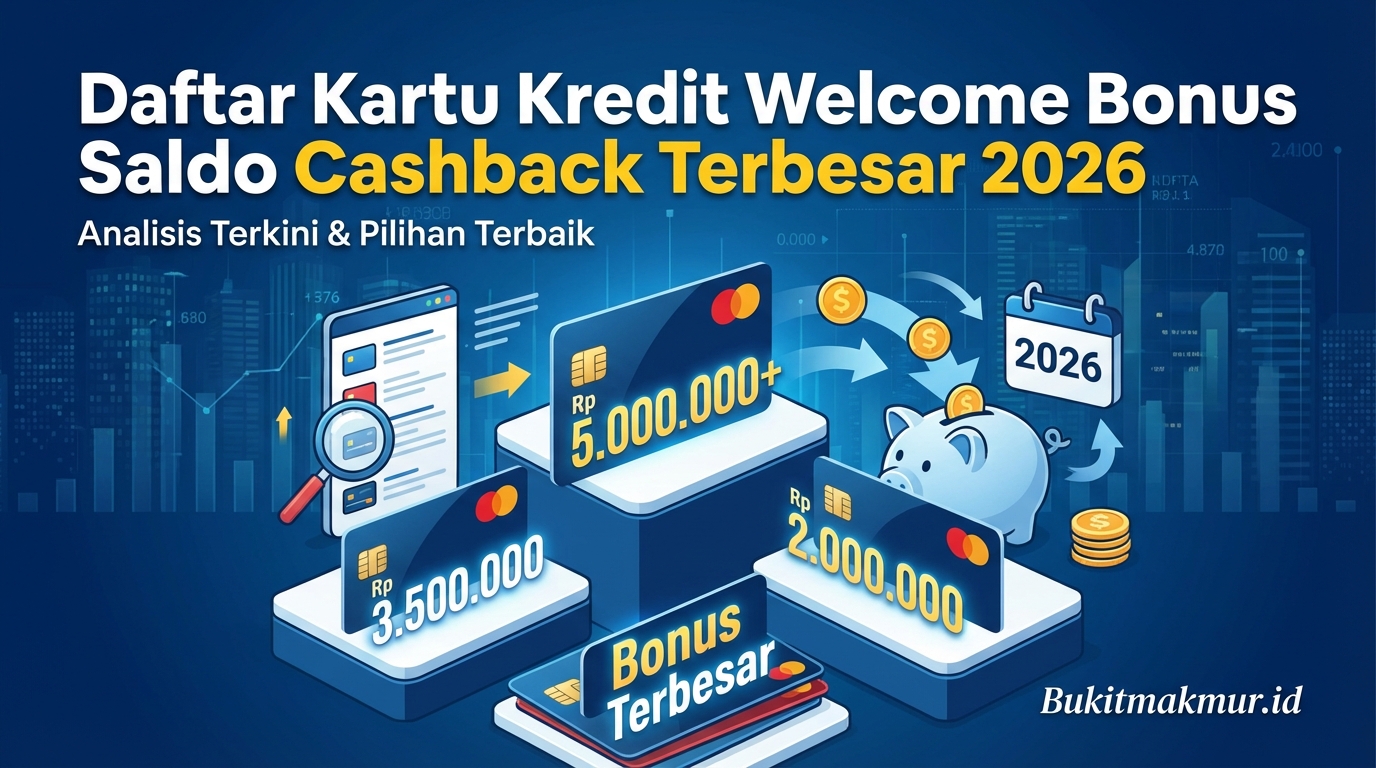 Daftar Kartu Kredit Welcome Bonus Saldo Cashback Terbesar di Tahun 2026