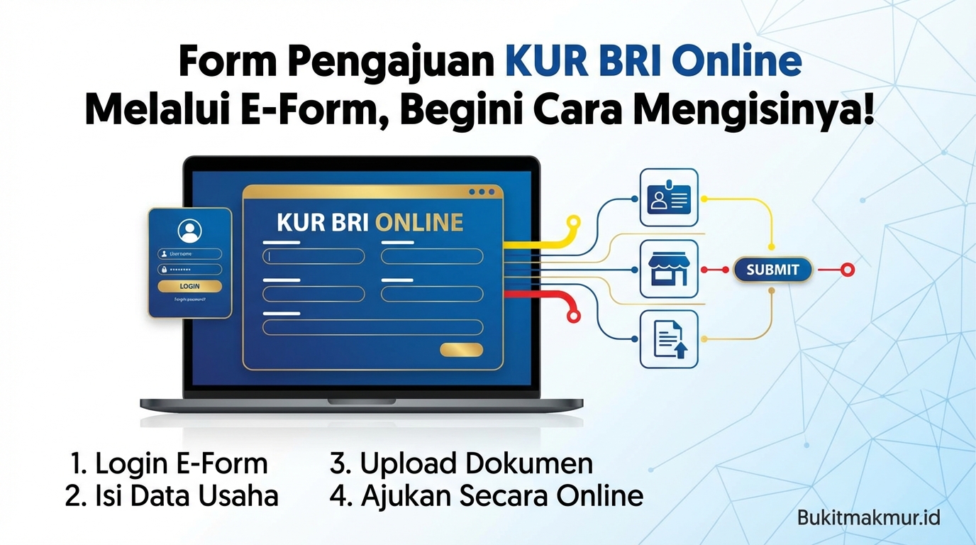 Form Pengajuan KUR BRI Online Melalui E-Form, Begini Cara Mengisinya!