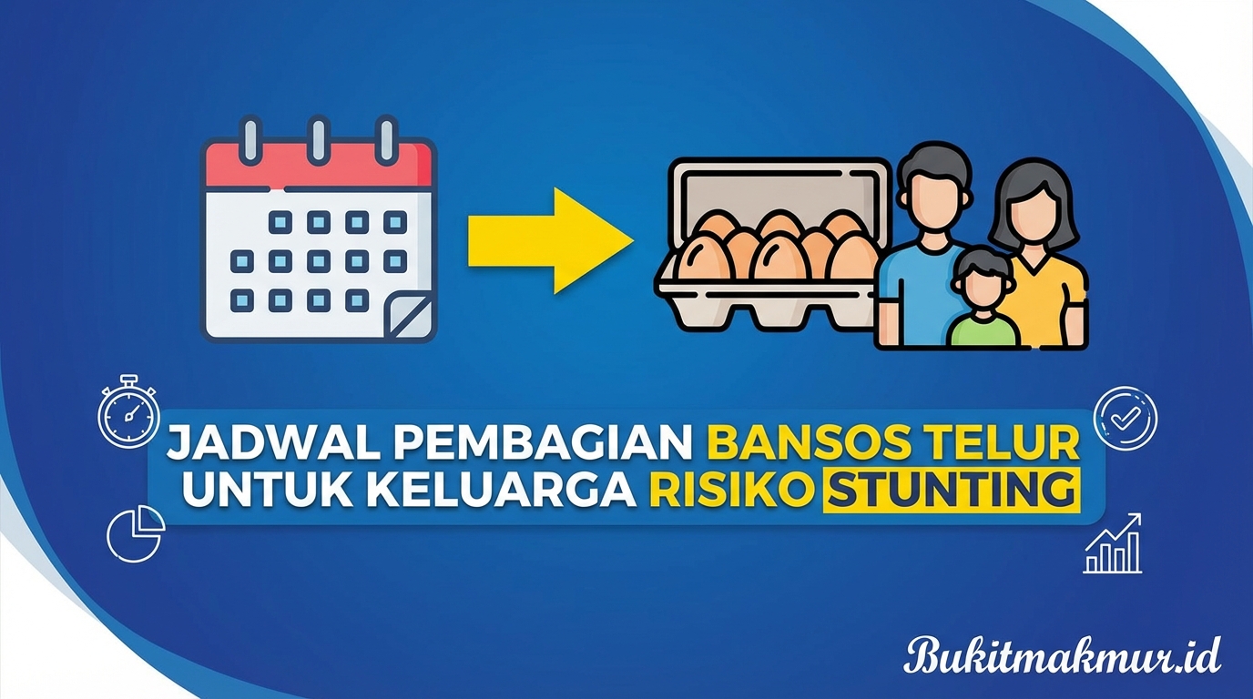 Jadwal Pembagian Bansos Telur untuk Keluarga Risiko Stunting
