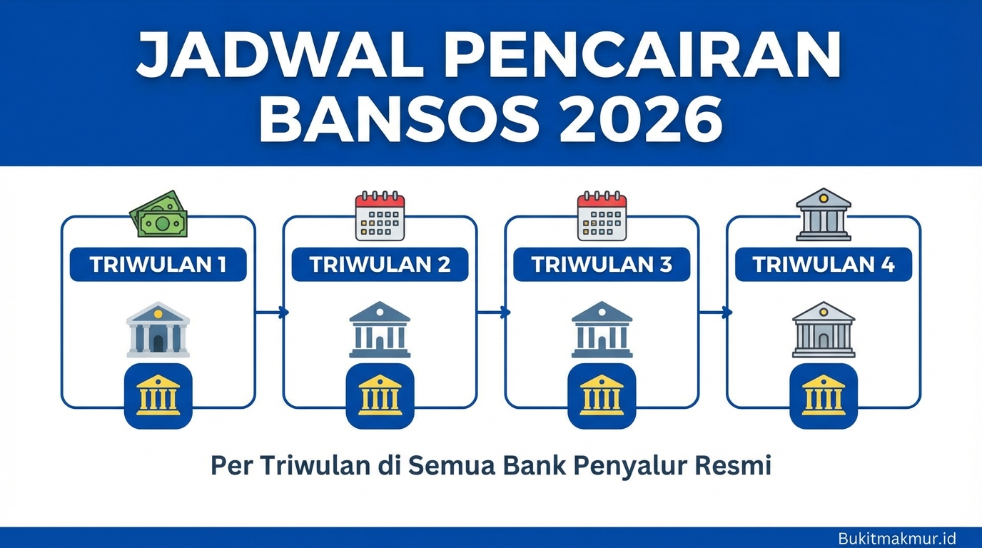 Jadwal Pencairan Bansos 2026 Per Triwulan di Semua Bank Penyalur Resmi
