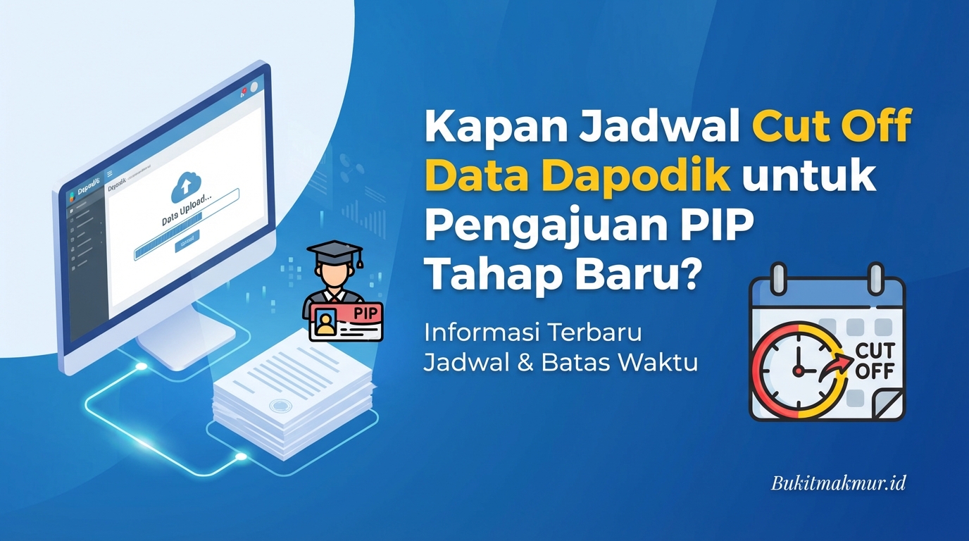 Kapan Jadwal Cut Off Data Dapodik untuk Pengajuan PIP Tahap Baru?
