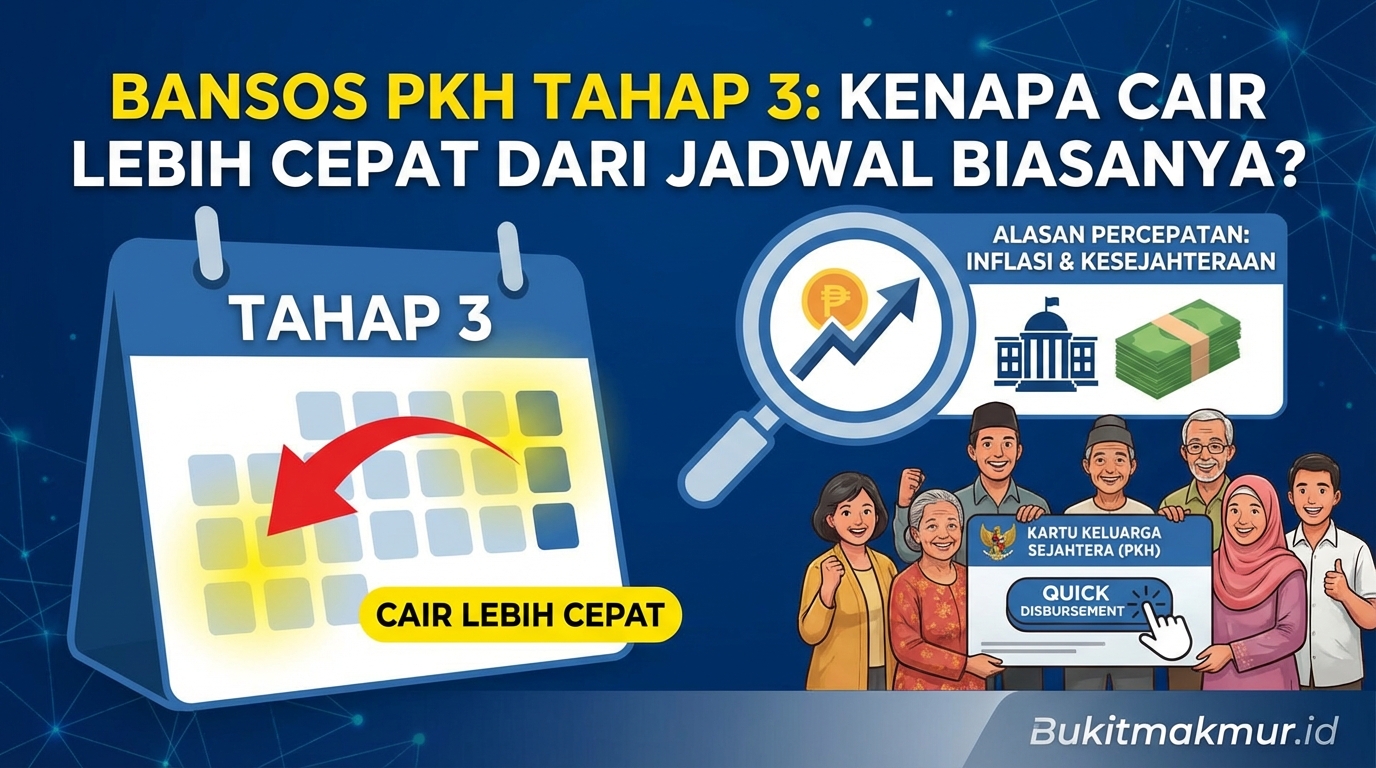 Kenapa Bansos PKH Tahap 3 Cair Lebih Cepat dari Jadwal Biasanya?