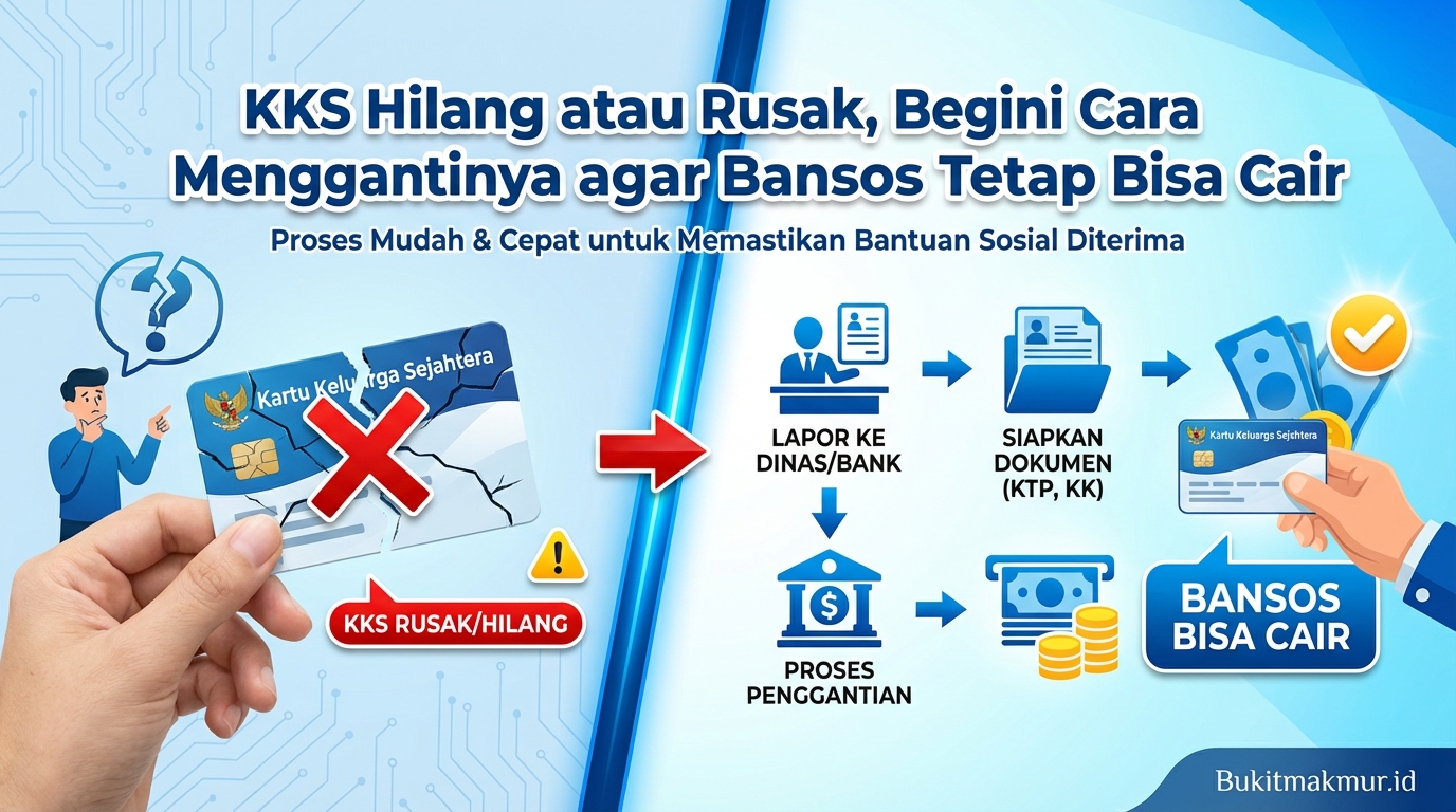 KKS Hilang atau Rusak, Begini Cara Menggantinya agar Bansos Tetap Bisa Cair
