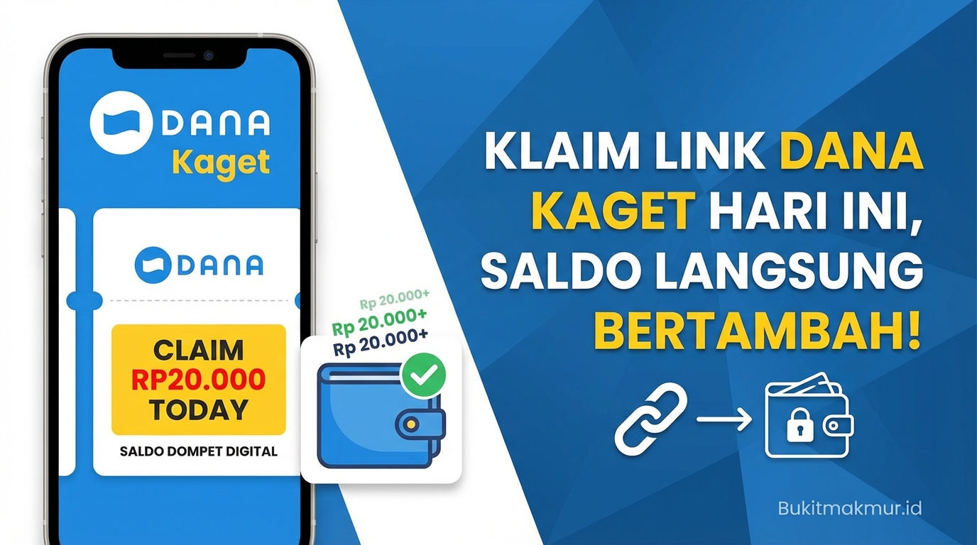 Klaim Link DANA Kaget Rp20.000 Hari Ini, Saldo Dompet Digital Langsung Bertambah!