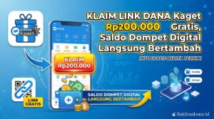 Klaim Link DANA Kaget Rp200.000 Gratis, Saldo Dompet Digital Langsung Bertambah