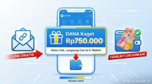 Klaim Link DANA Kaget Rp750.000 Gratis, Langsung Cair ke Aplikasi E-Wallet