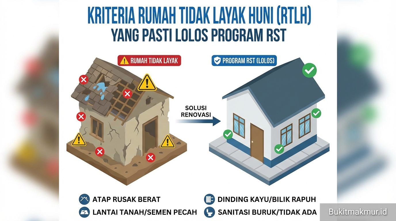 Kriteria Rumah Tidak Layak Huni yang Pasti Lolos Program RST