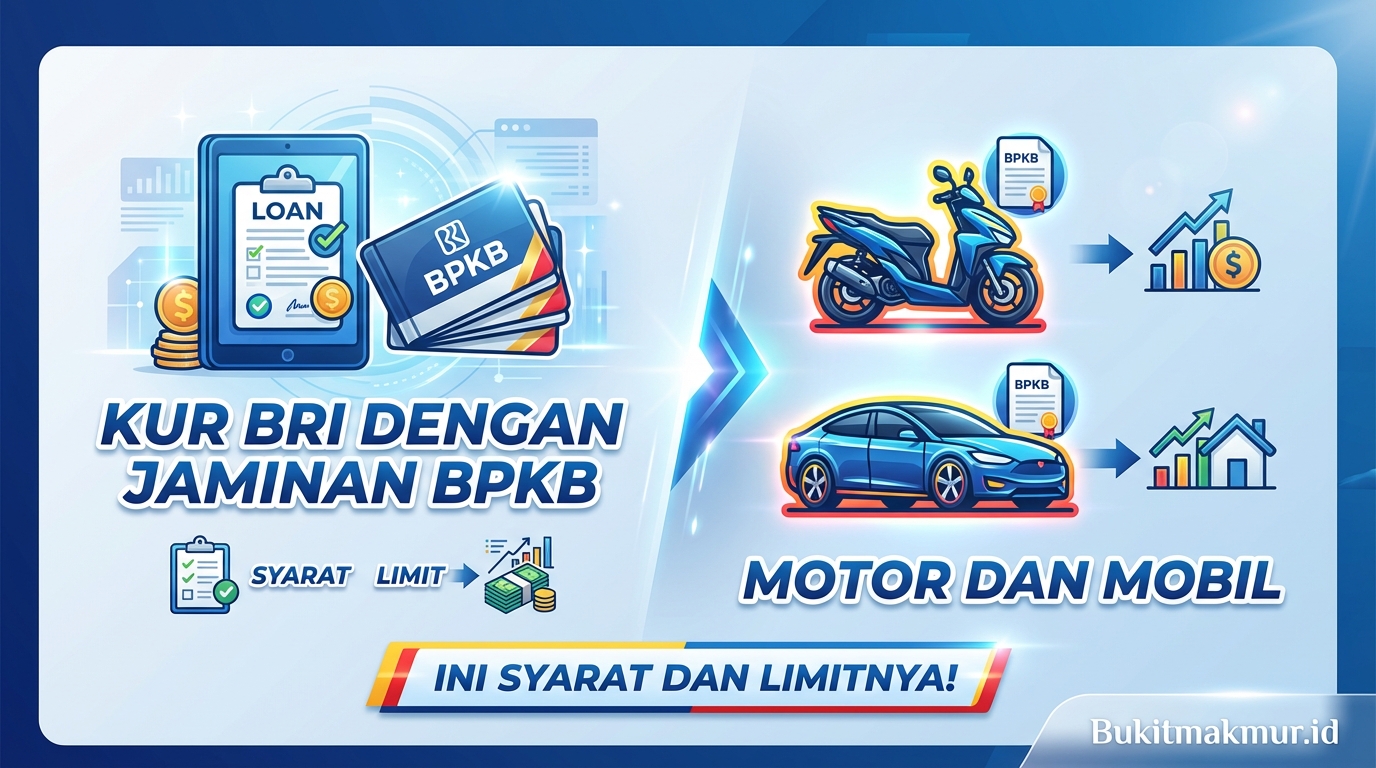 KUR BRI dengan Jaminan BPKB Motor dan Mobil, Ini Syarat dan Limitnya!