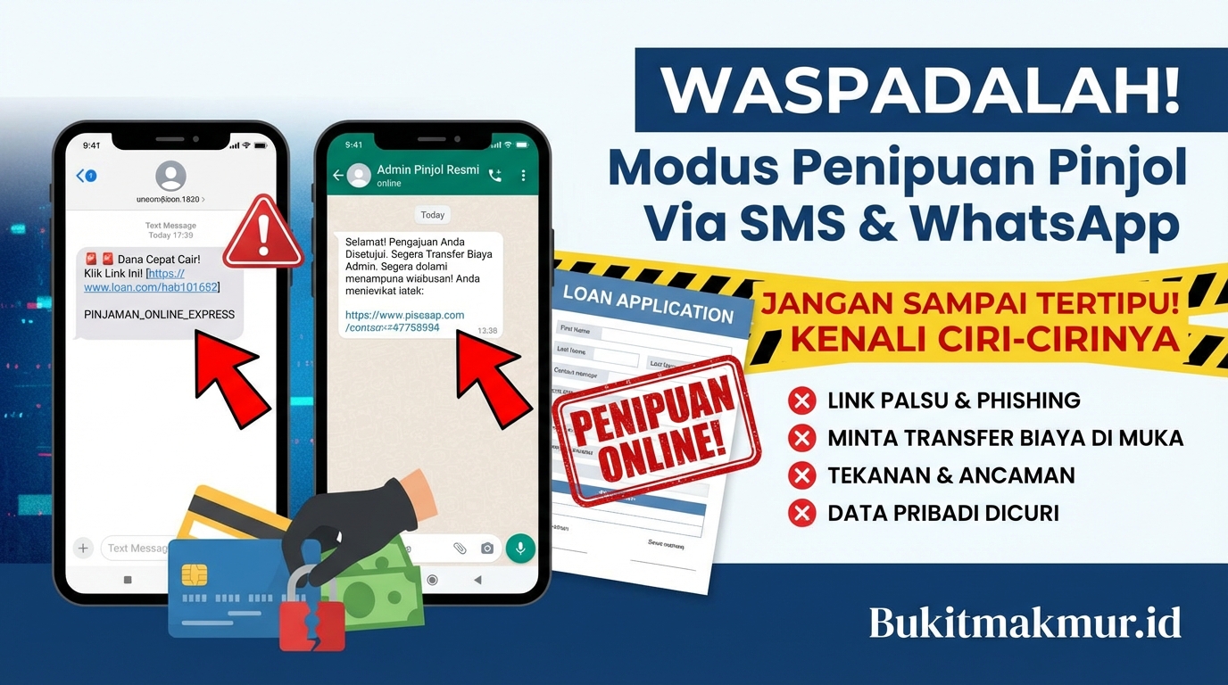 Modus Penipuan Pinjol Via SMS dan WhatsApp, Jangan Sampai Tertipu!