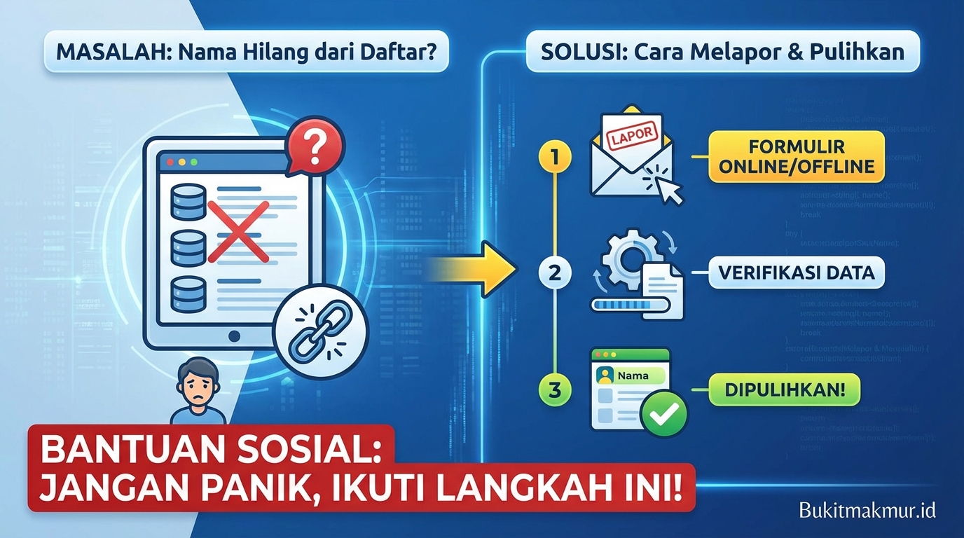 Nama Hilang dari Daftar Penerima Bansos? Ini Cara Melapor dan Memulihkannya