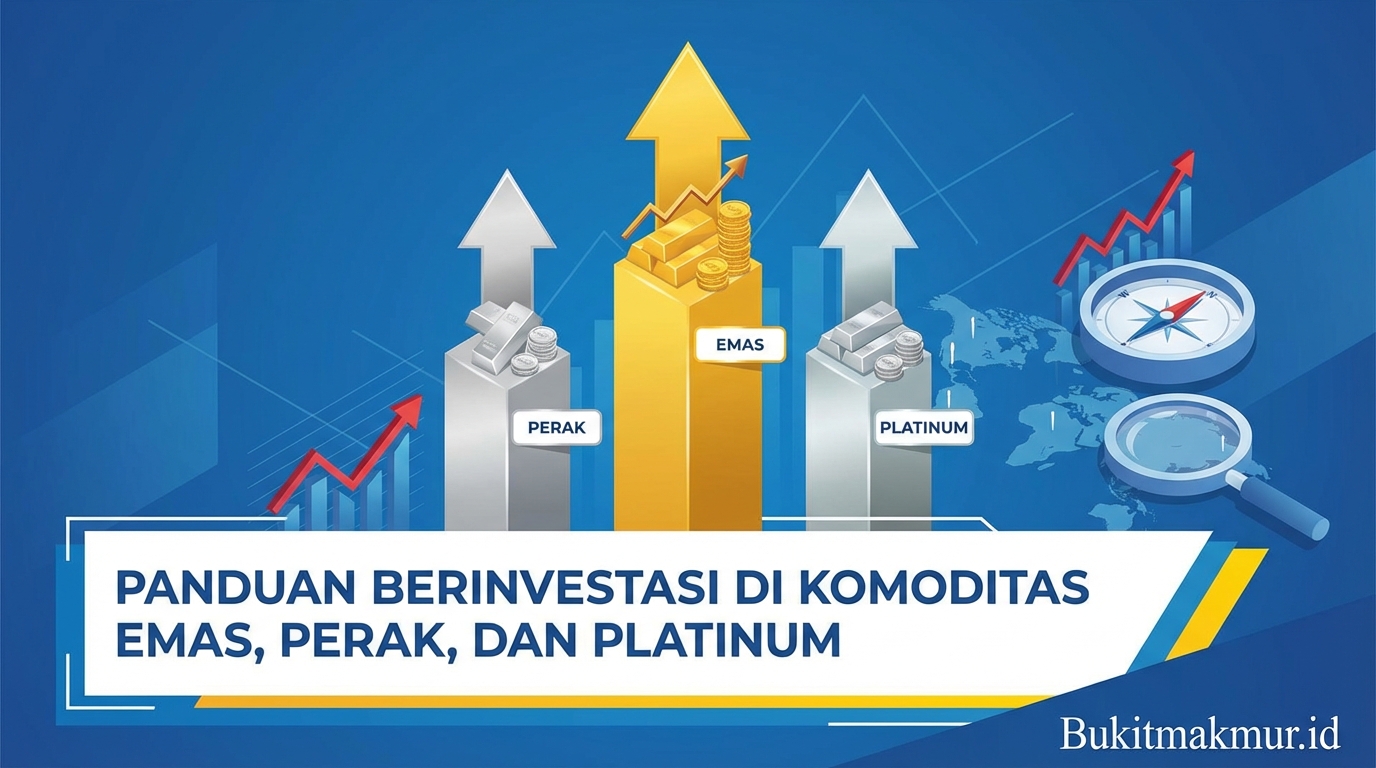 Panduan Berinvestasi di Komoditas Emas, Perak, dan Platinum
