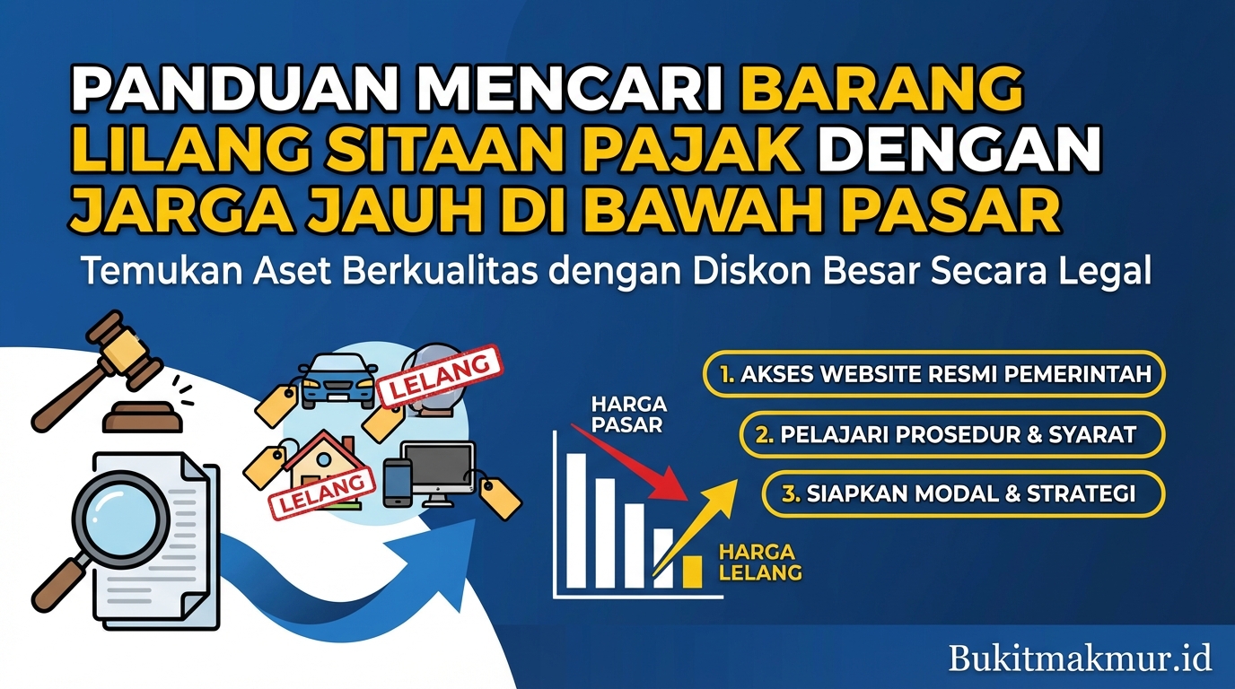 Panduan Mencari Barang Lelang Sitaan Pajak dengan Harga Jauh di Bawah Pasar